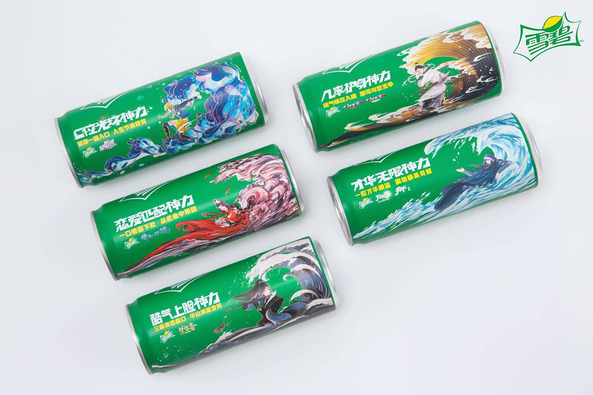 雪碧×网易楚留香×方块阿兽 Sprite× NetEase Chu Liuxiang 2018. DongQiu-Chinese illustrator