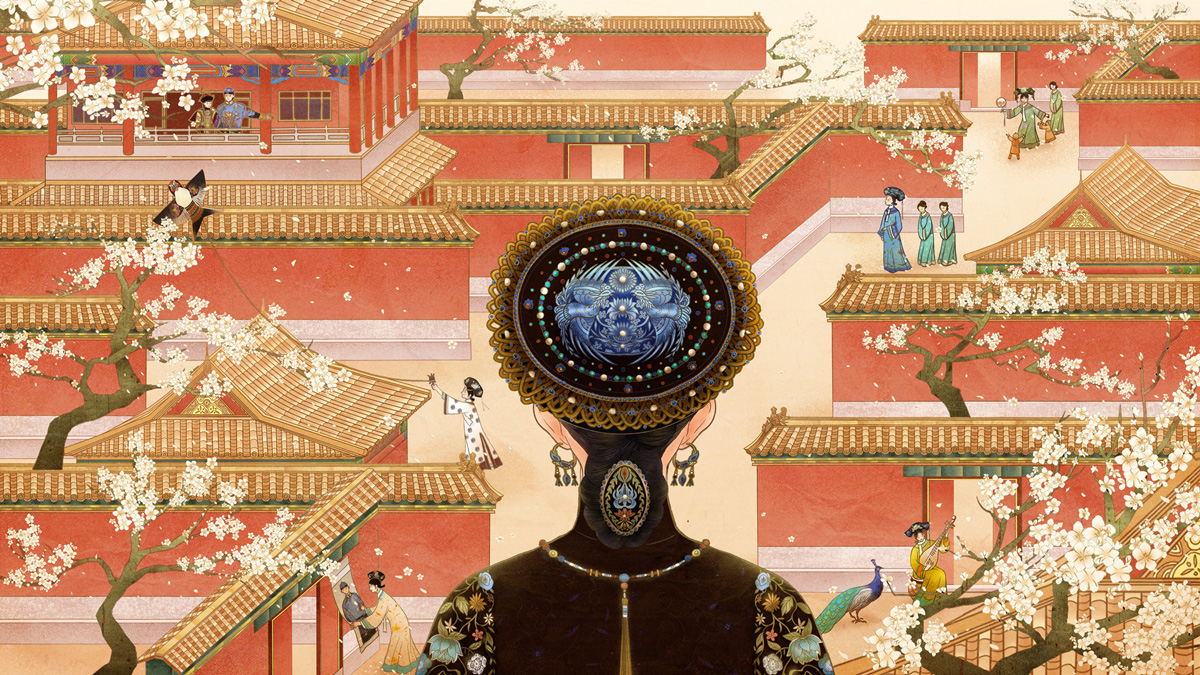 如懿传 - 宣传海报 -《深宫百态》 Ruyi Zhuan - Propaganda Poster - Deep Palace Hundred States 2019. DongQiu-Chinese illustrator