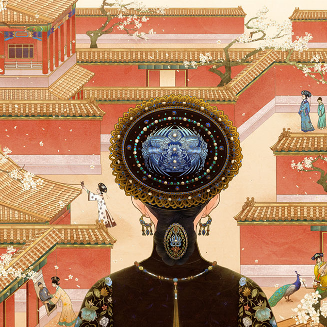 如懿传 - 宣传海报 -《深宫百态》 Ruyi Zhuan - Propaganda Poster - Deep Palace Hundred States 2019. DongQiu-Chinese illustrator